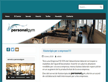 Tablet Screenshot of personal-gym.com